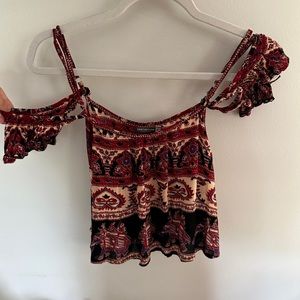 Boho off the shoulder shirt